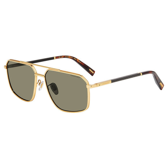 CHOPARD SUN SCHL77 Sunglasses YELLOW-GOLD-400P 61mm